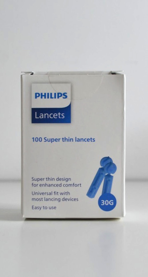 Philips, Lancets, 100 Super thin Lancets, 30G, Brand New