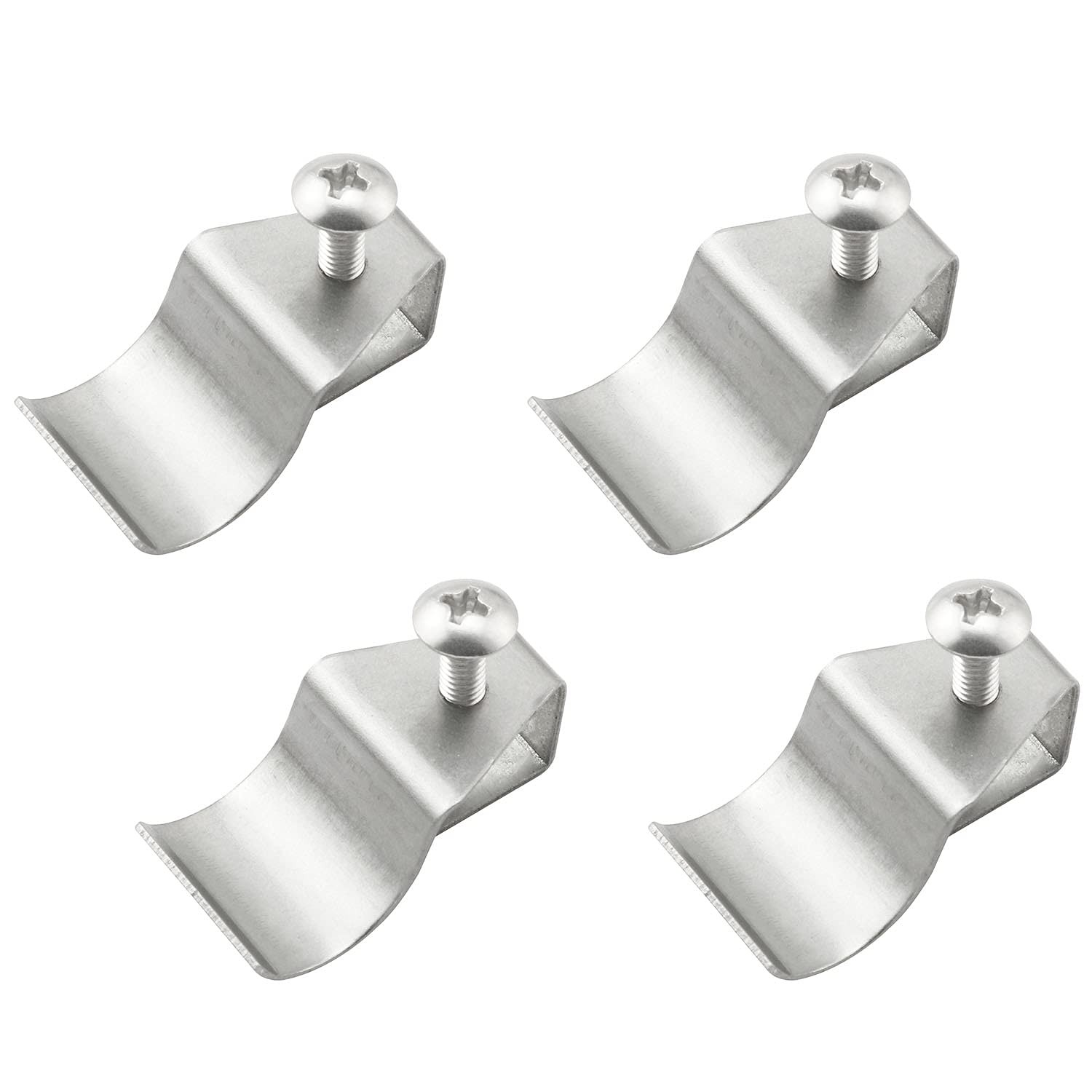 TAODAN 4PCS Vinyl Siding Clips Hooks No-Hole Needed Silver