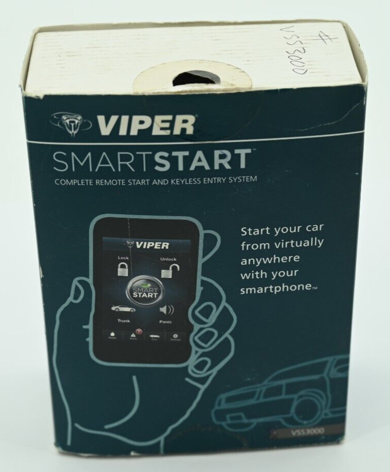 Viper VSS3000 SmartStart System Smartphone Remote Car Starter Keyless Entry
