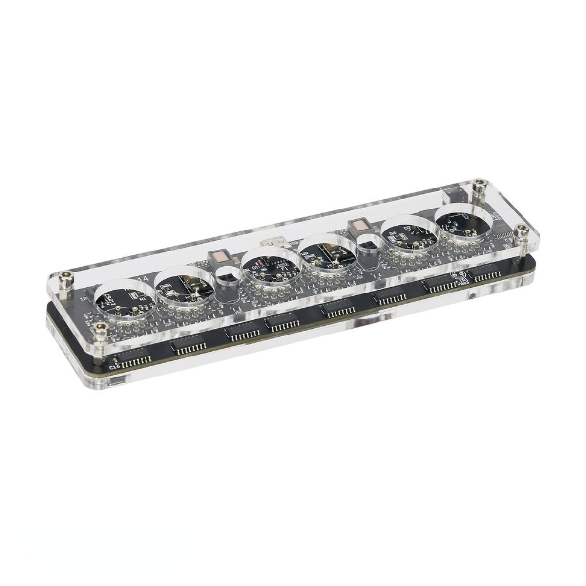 IN-14 6-Digit Nixie Tube Clock Desktop Clock Advanced Version w/ Remote Control