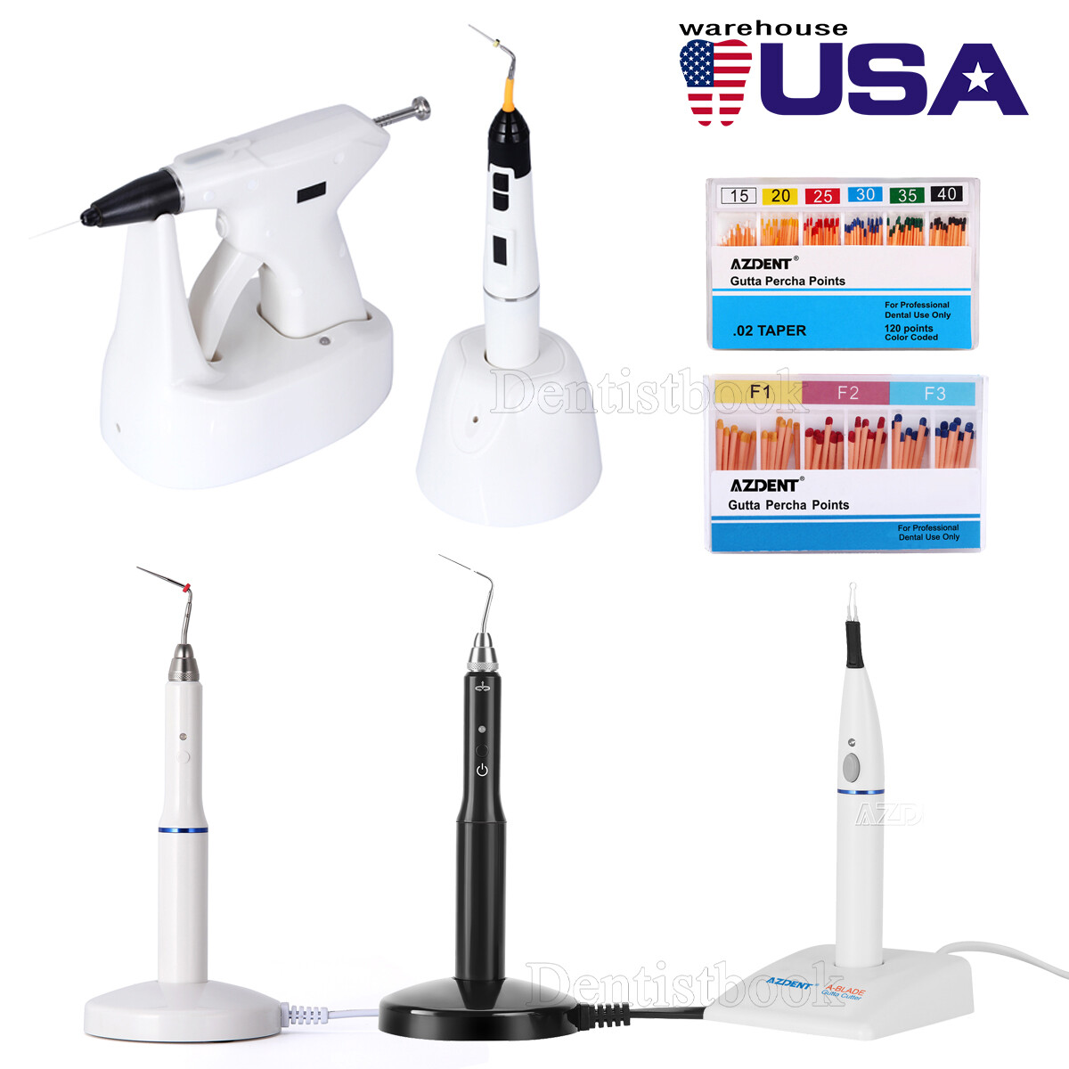 Dental Obturation System Endo Heated Pen/Root Gutta Percha Cutter Taper Points