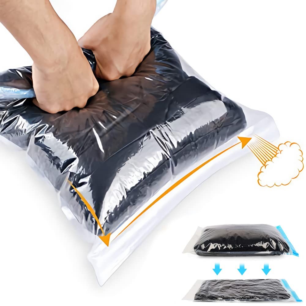 ALMING Compression Bags - Travel Accessories - 10 Pack - 10 pack, Blue
