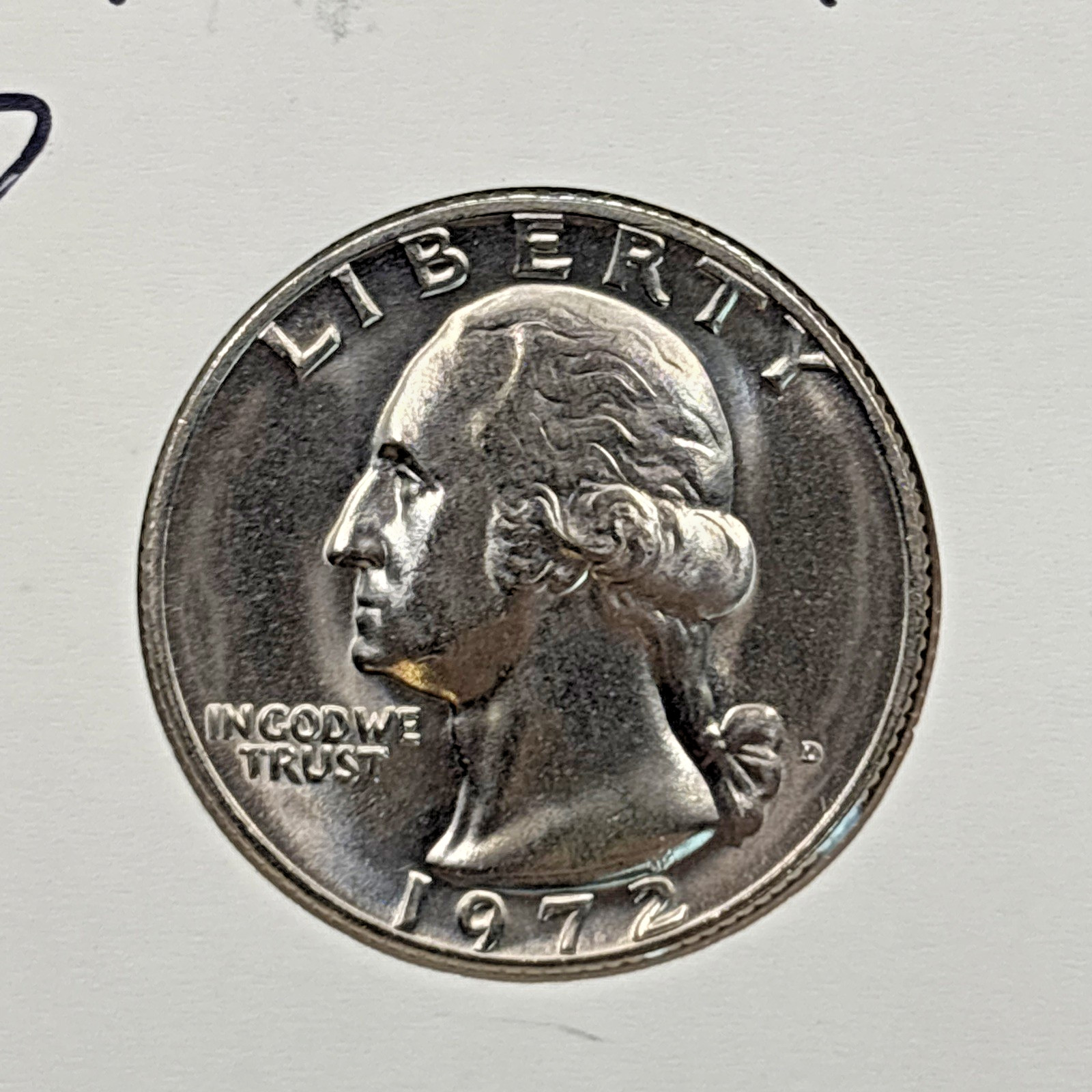 1972-D Washington Quarter BU (Brilliant Uncirculated) Denver Mint