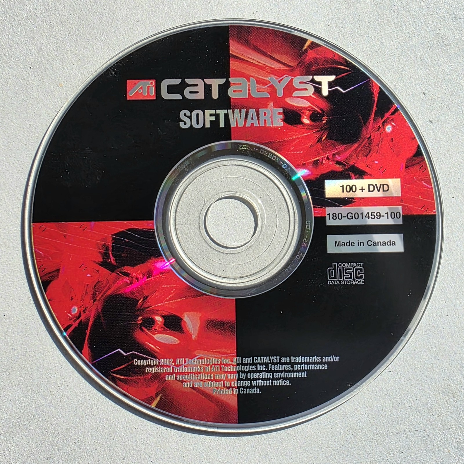 ATI Catalyst (CD, 2002) Software 180-G01459-100 Installation/Driver CD