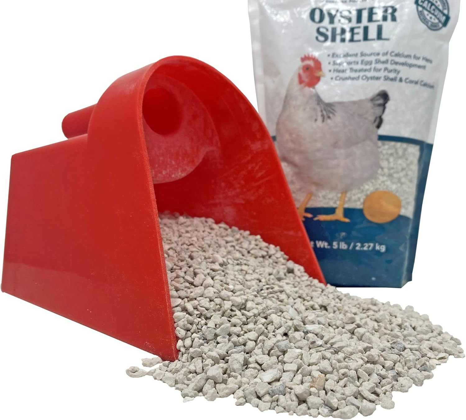 Oyster Shell - Calcium Supplement to Support Laying Hens and Strong Egg Shell De