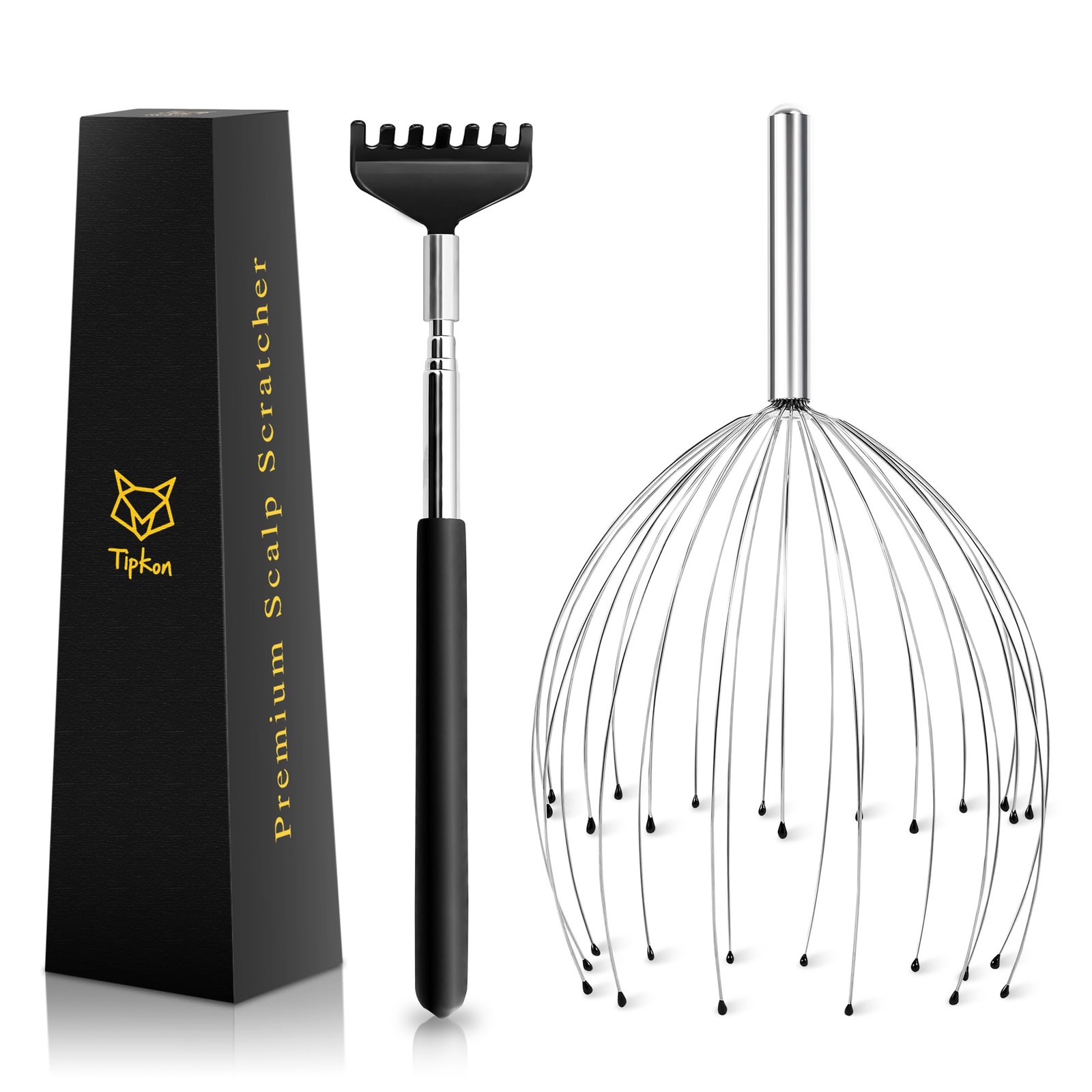 Head Massager 28 Fingers Scalp Massager Head Scratcher, Back Massage Back Scr...