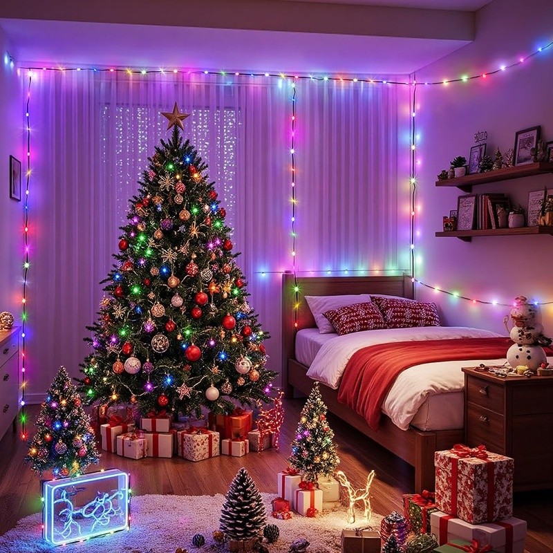 394FT LED Fairy String Lights 1200 Multicolor 8 Modes Remote Waterproof Timer US