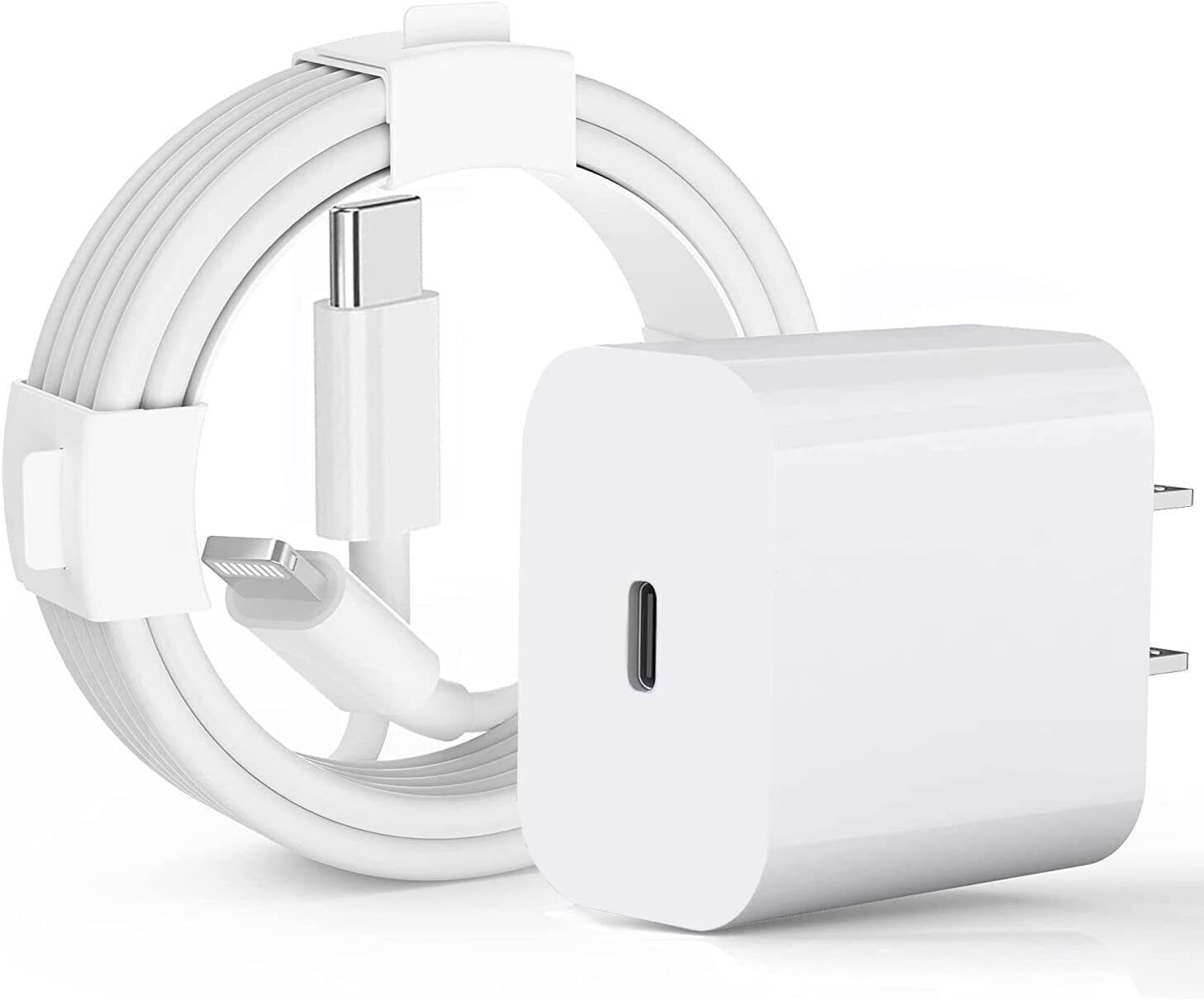 20W Super Fast Charger +3FT Type-C Cable For iPhone 14 13 12 11Pro Max Xs XR 8 7