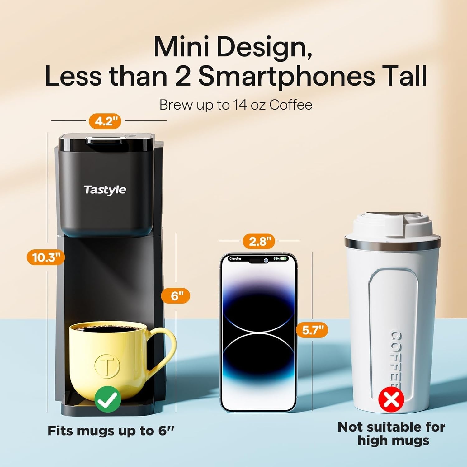Tastyle K310IC Single Serve Iced & Hot Coffee Maker Machine