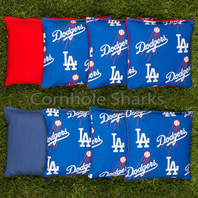 Cornhole Bean Bags Set of 8 ACA Regulation Bags LA Dodgers Free Shipping