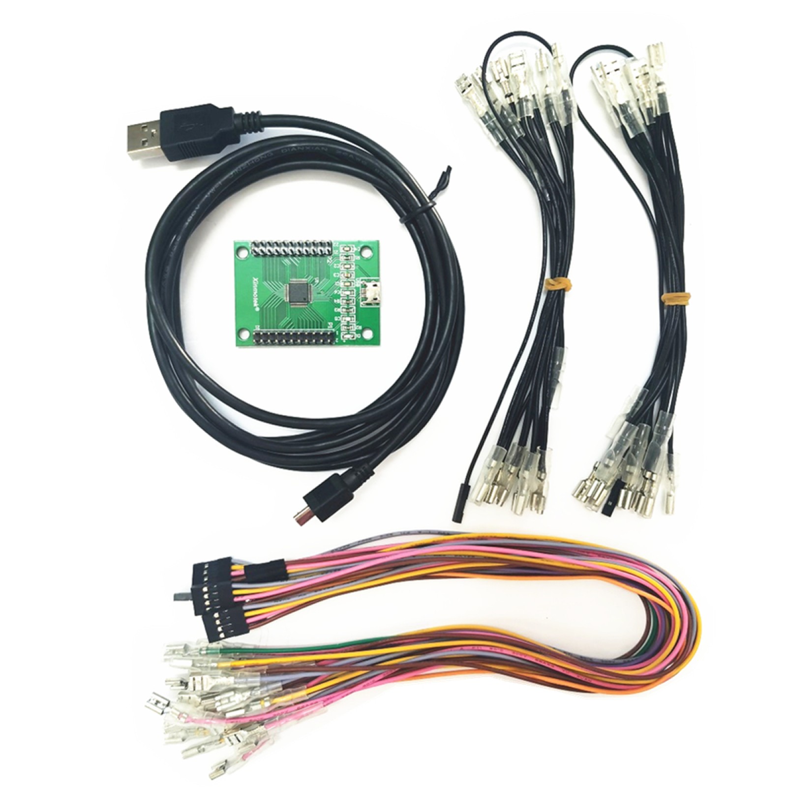 Arcade Encoder to USB Controller 187 Wiring 2 Players DIY Kit For Mame PC PS3 B