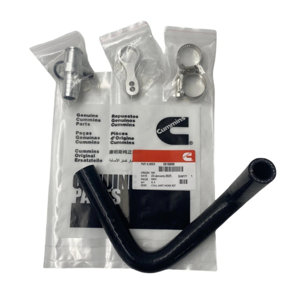 Coolant Hose Kit Cooler Bypass Adapter Cummins For 2009-2019 Dodge Ram 6.7L