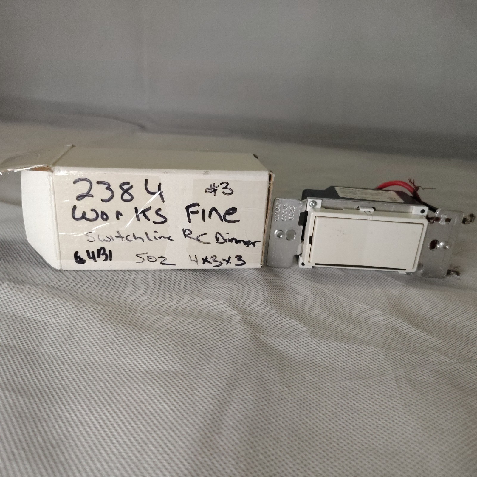 SwitchLinc 600W Remote Control Dimmer Wall Switch 2384W White Tested #2-7, #9