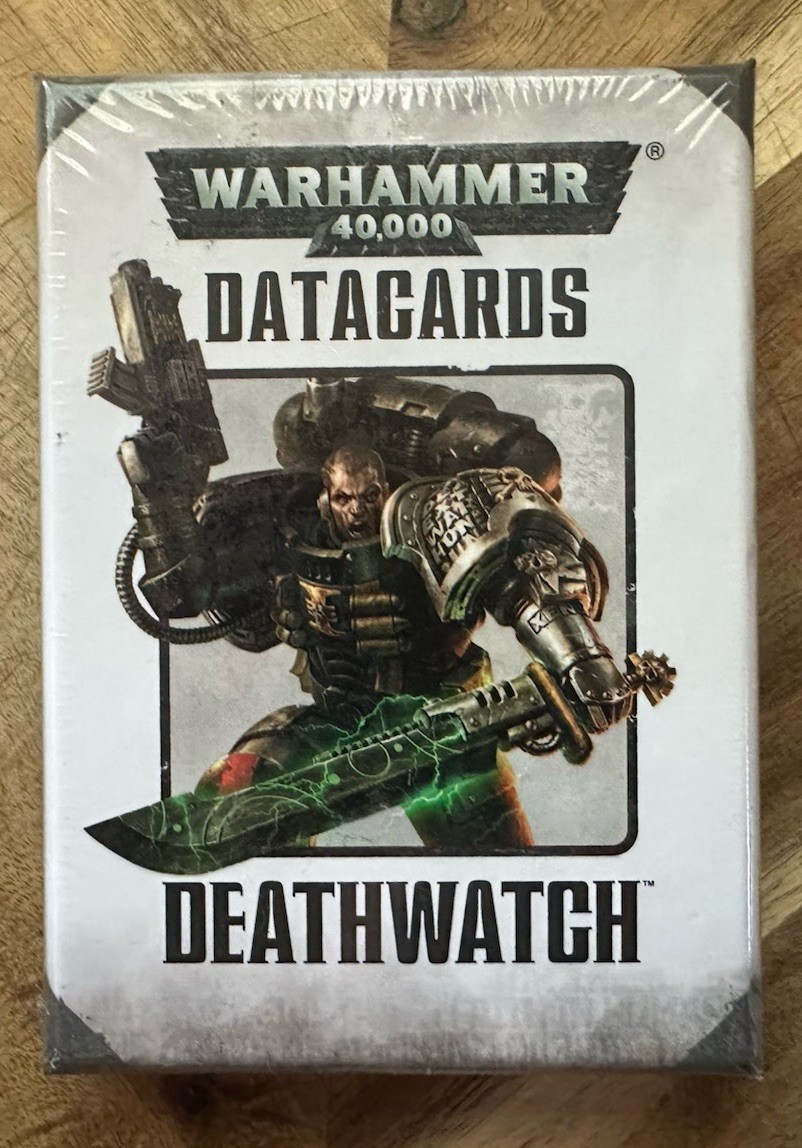 Games Workshop Warhammer 40k Deathwatch Datacards Space Marines 7th Edition OOP