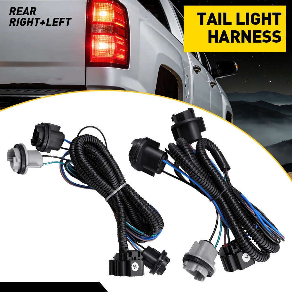 For 2007-2013 Chevy Silverado 1500 2500 3500 2X Tail Light Harness Wire Plug L&R