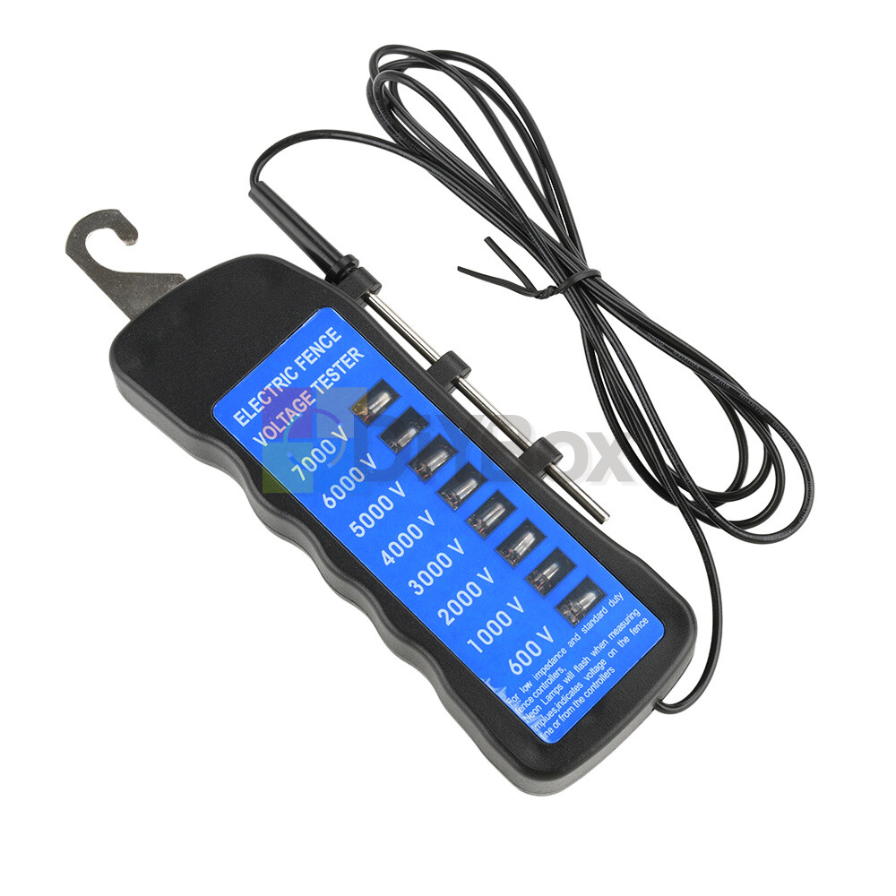 600V-7KV Fence Tester Home Garden Horse Animal Electric Fence Voltmeter Tester