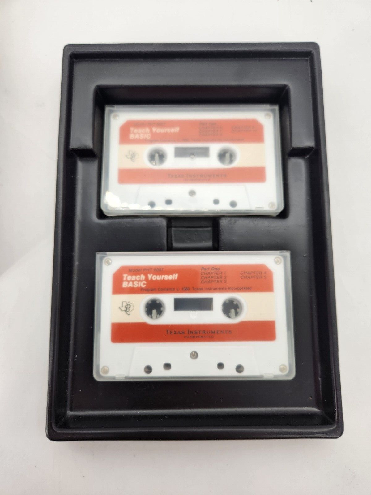 VINTAGE TEXAS INSTRUMENTS Cassette Software Teach Yourself basic PHT 6007