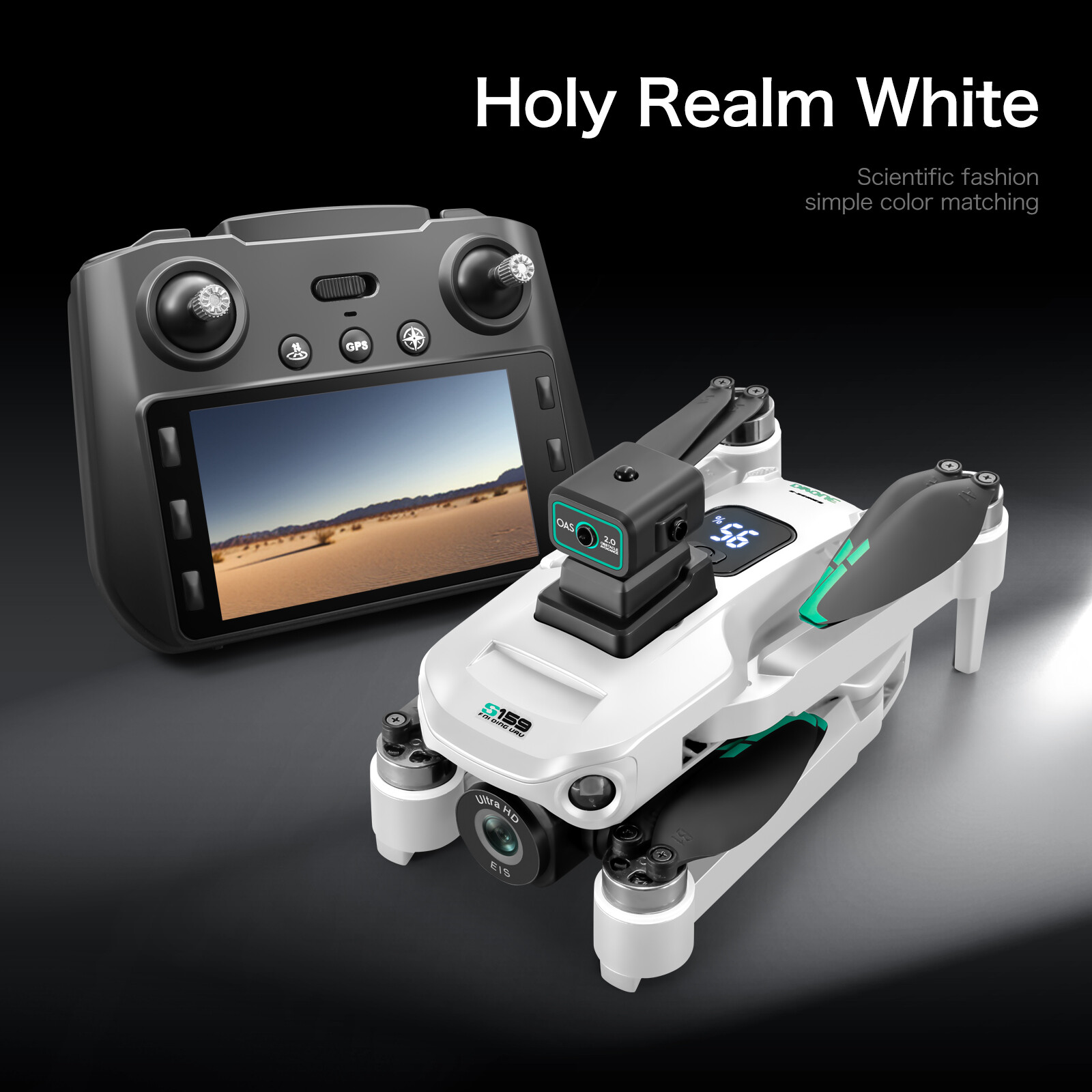 S159 Drone GPS FPV 4K HD Dual Camera 360° Obstacle Avoidance Smart Follow NF