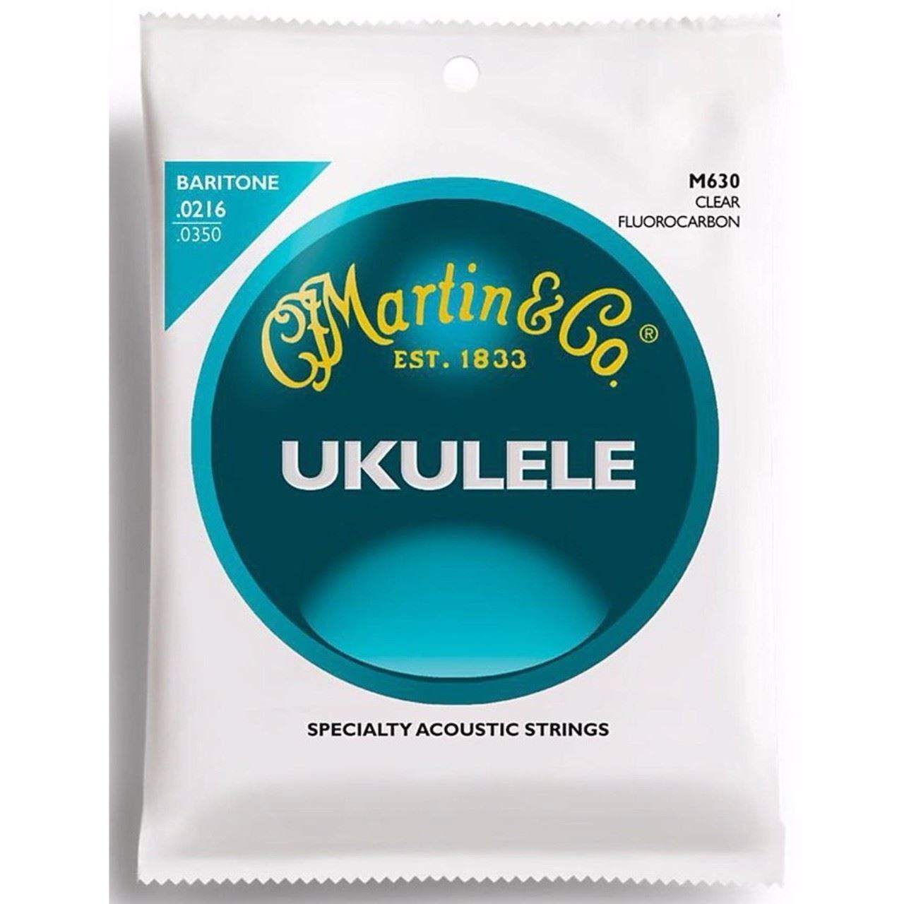Martin M630 Clear Fluorocarbon Baritone Ukulele Strings