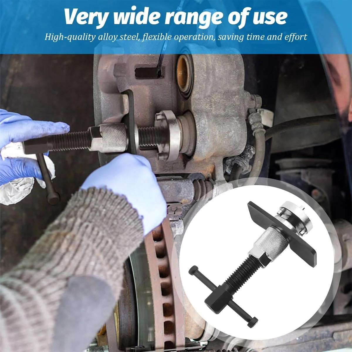 Disc Brake Caliper Piston Rewind Tool Car Rear Brake Pad Wind Back Tool
