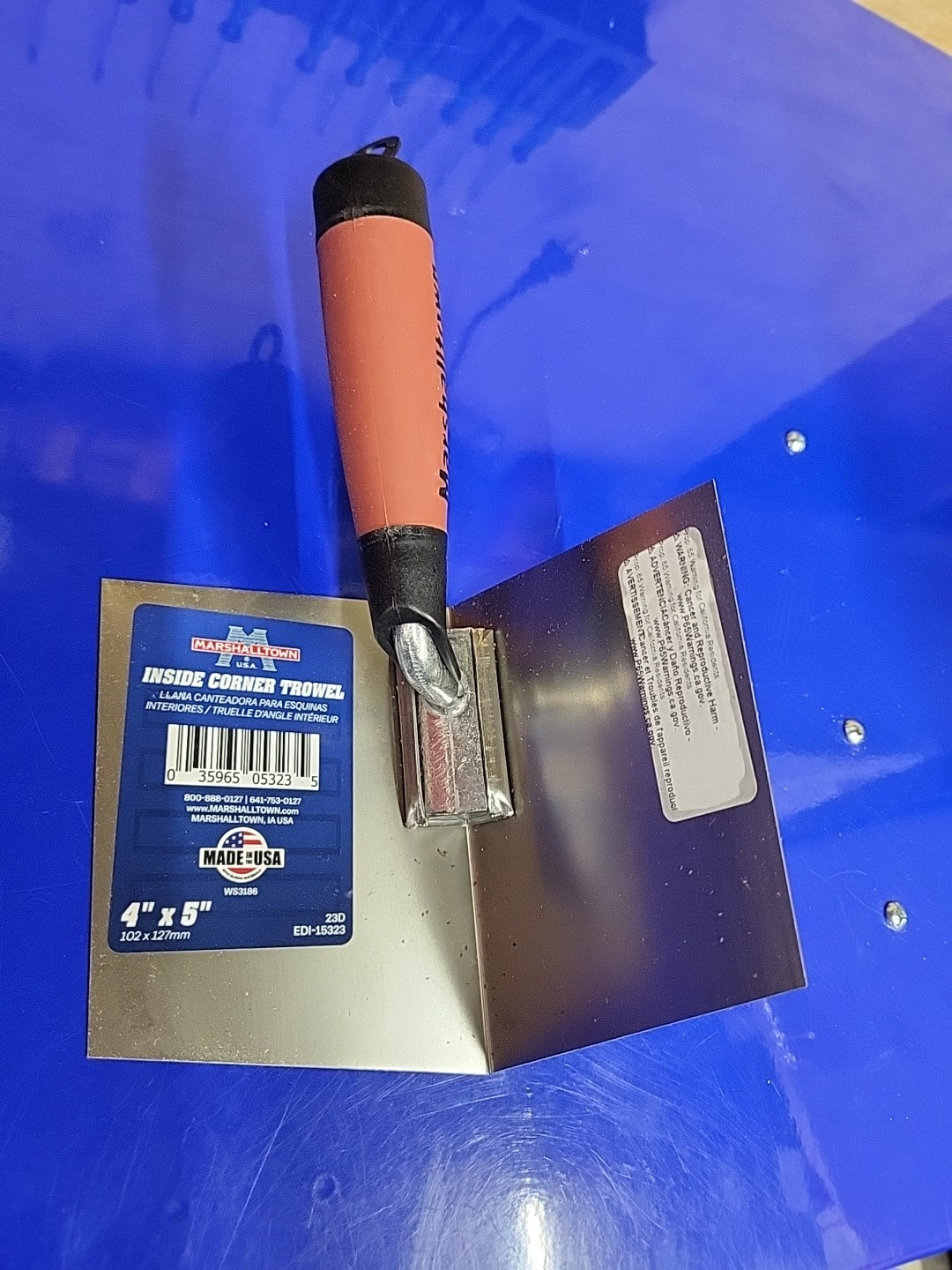 Marshalltown 4x5 In. Inside Corner Trowel Marshalltown 15323 035965053235