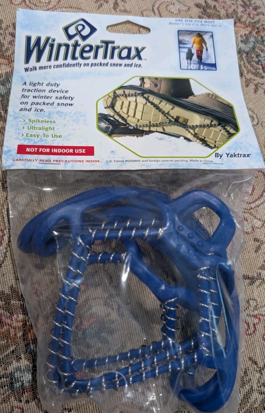 Wintertrax One Size Fits Most Womens Size 6 to Mens Size 12 by Yaktrax New