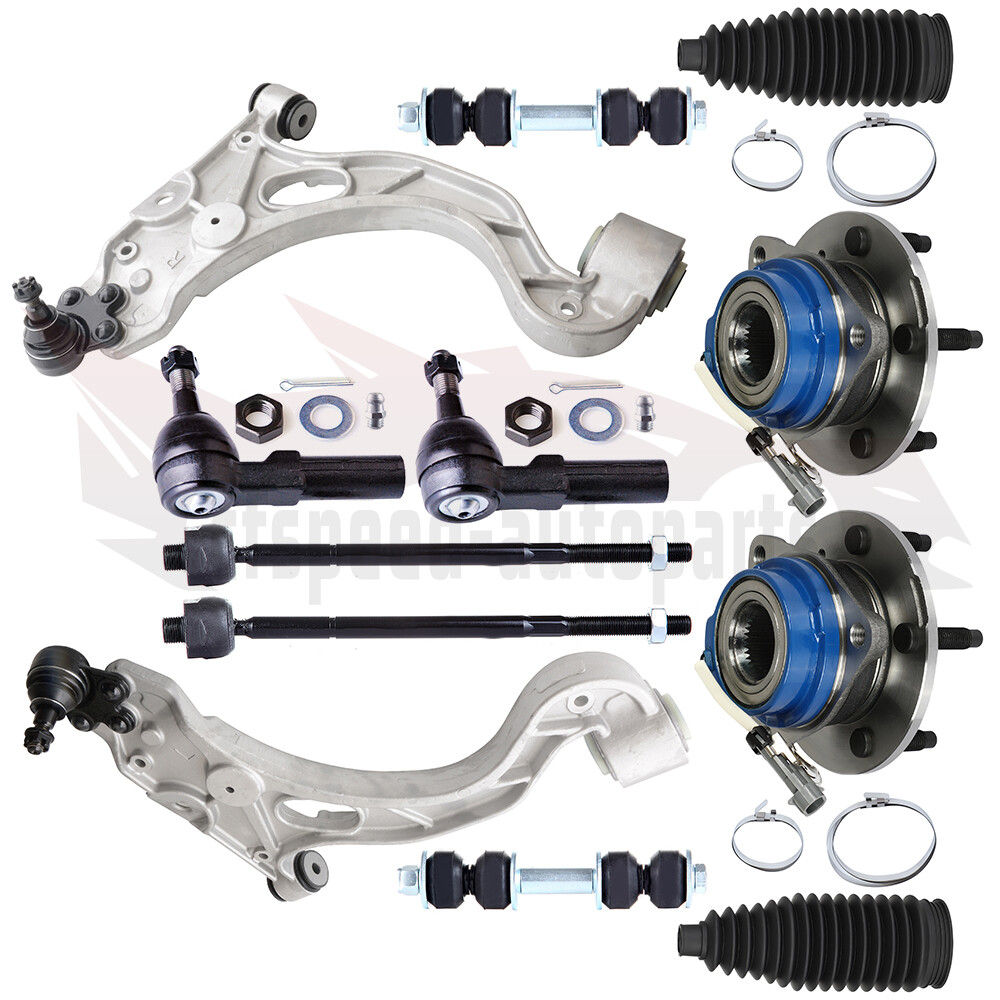 12PCS Front Control Arm Suspension Tie Rod Ball Joint For Buick LeSabre DeVille