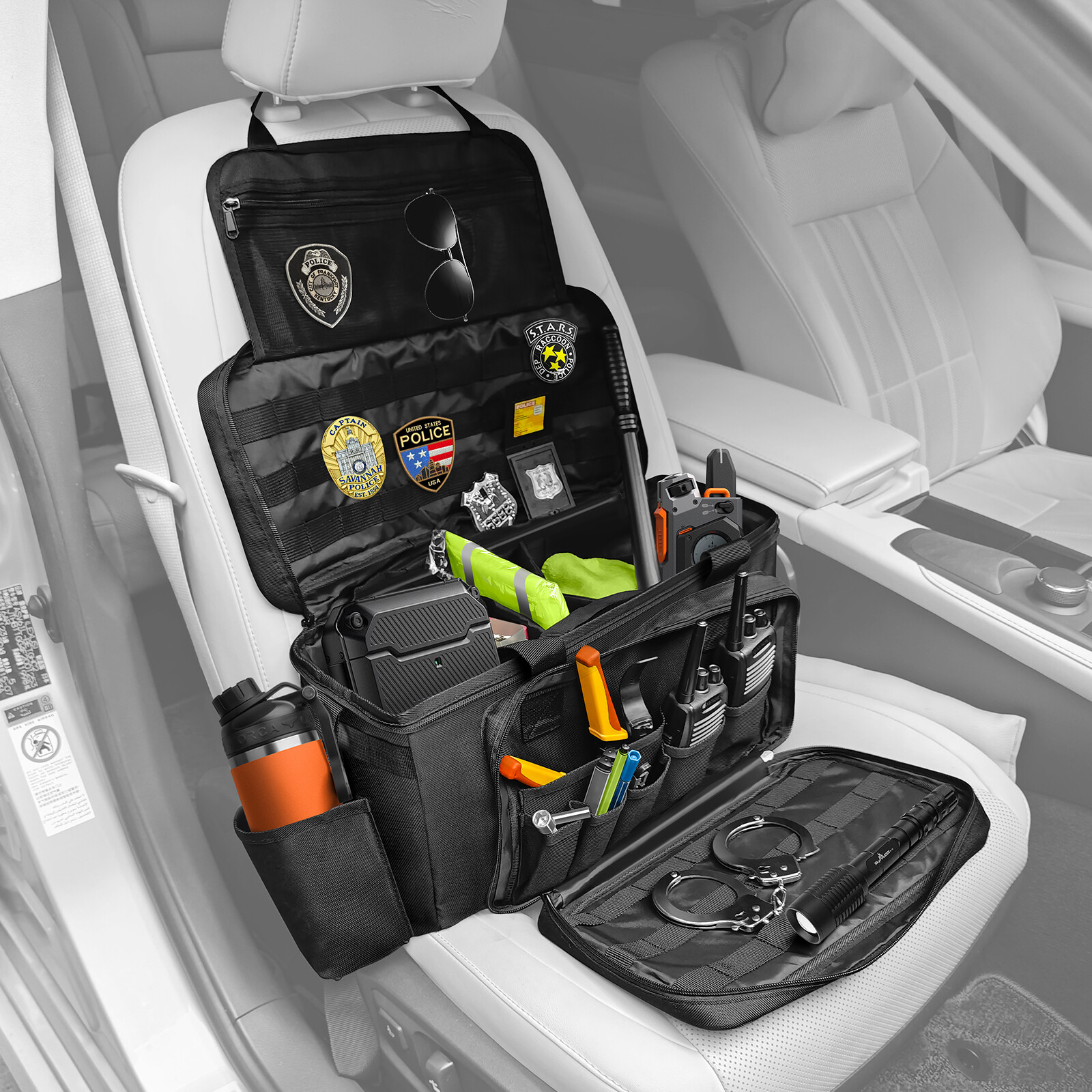 Patrol Bag for Law Enforcement Police Equipments Tactical Bags Car Seat Storage