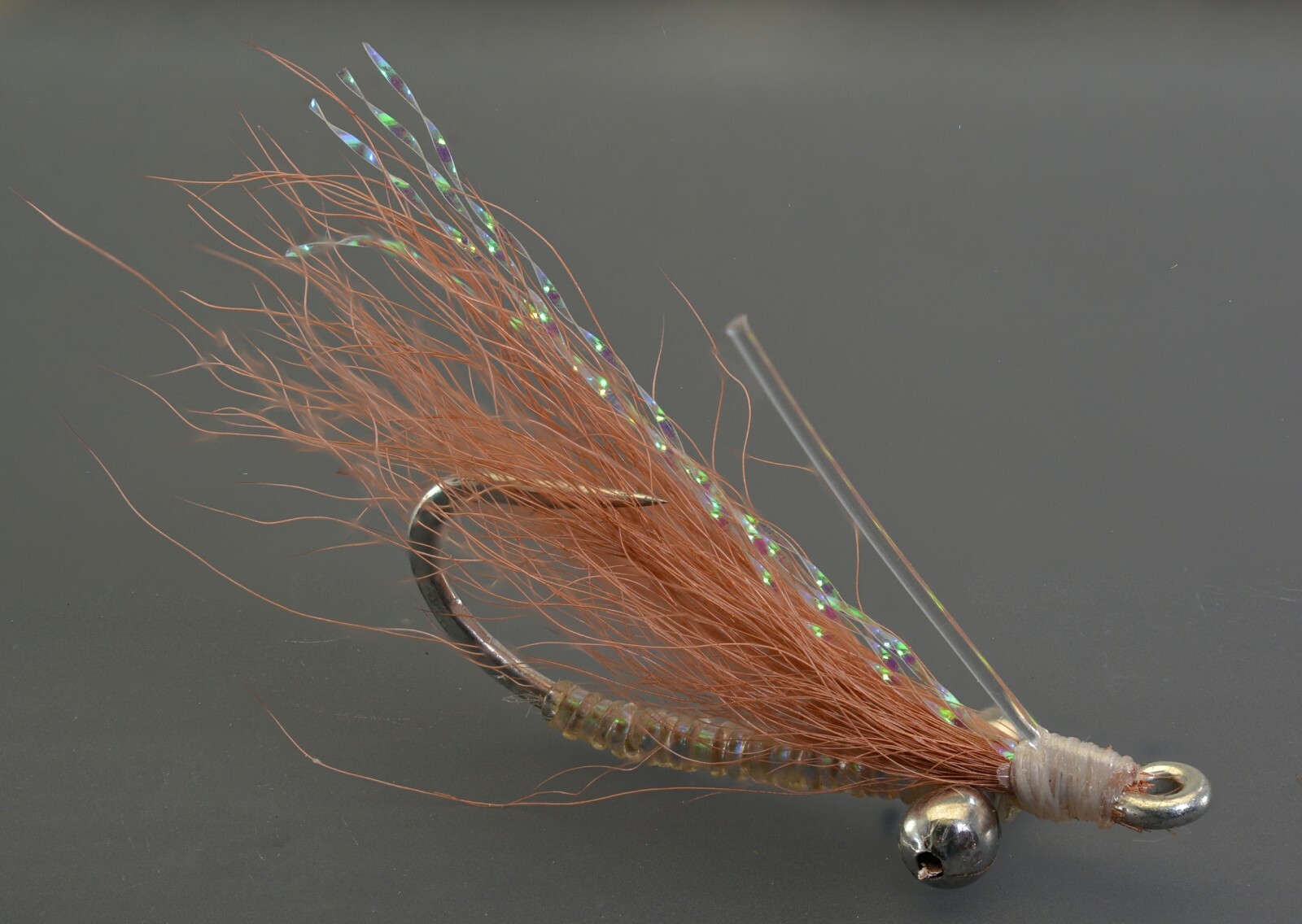 6 Flies - Tan Crazy Charlie Bonefish Flies - Mustad Saltwater Duratin Hooks