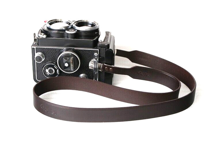 Genuine Leather Neck Strap f Rolleiflex 2.8F 2.8E 3.5F 3.5E 3.5T 2.8GX/FX Brown