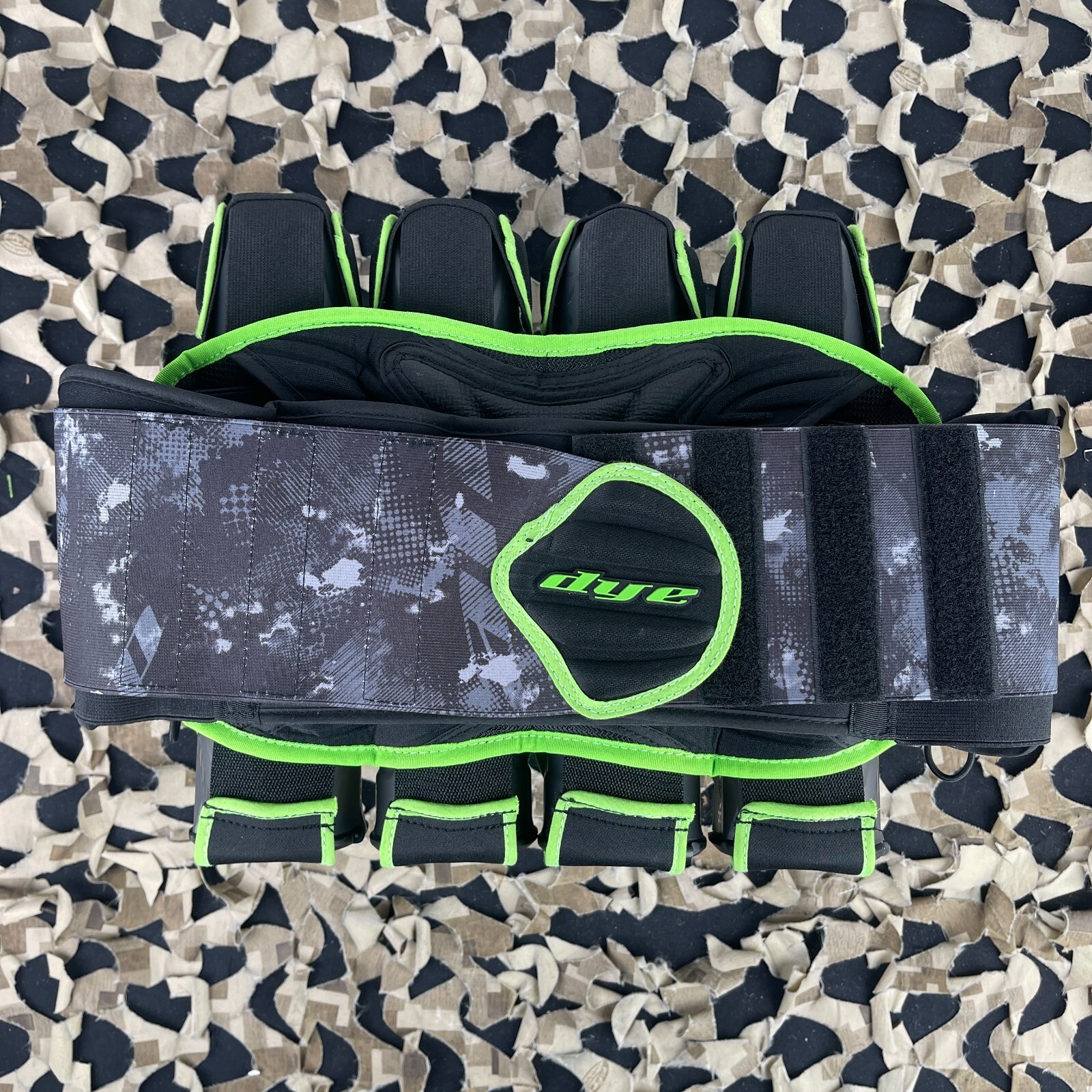NEW DYE Assault Pack Harness 4+5 - Lime DyeCam