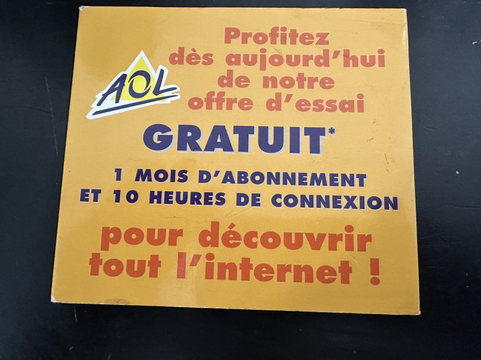 Vintage AOL 3.0 PC MAC FRENCH LANGUANGE Internet CD SOFTWARE