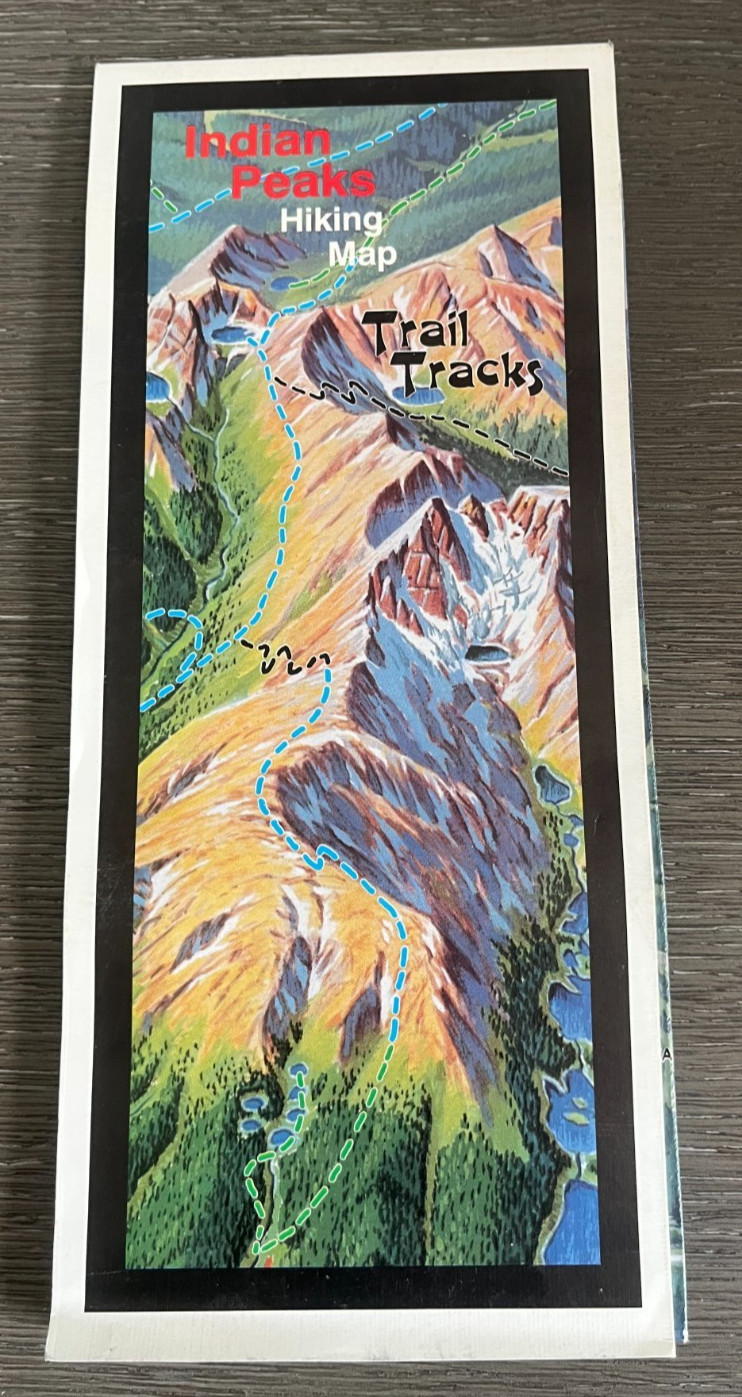 1995 Indian Peaks Illustrated Hiking Map