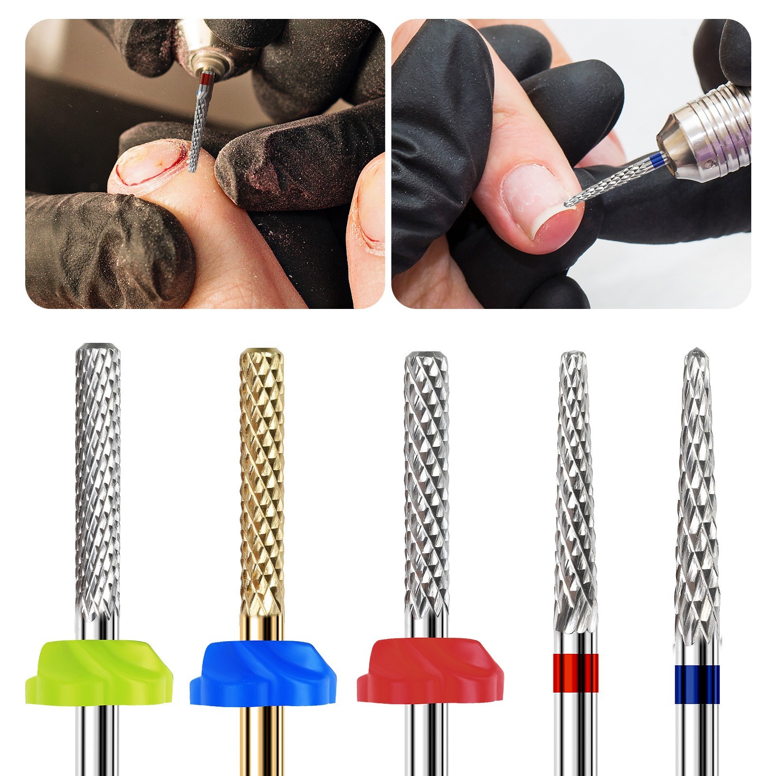 3/32" Nail Drill Bits Manicure Pedicure Remover for Nail Tool Tungsten Steel