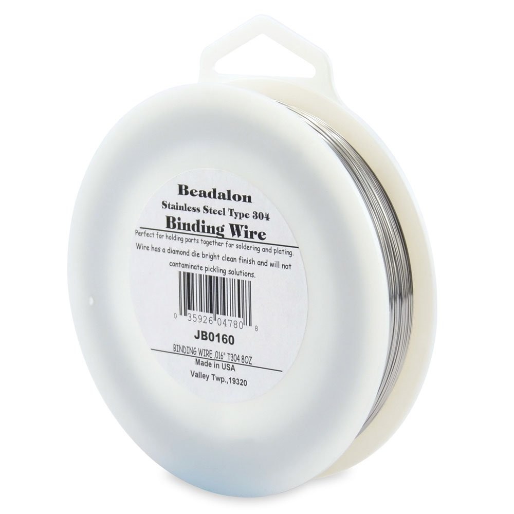 T304 Stainless Steel Binding Wire .016-Inch 0.8-Ounce Spool for Crafting