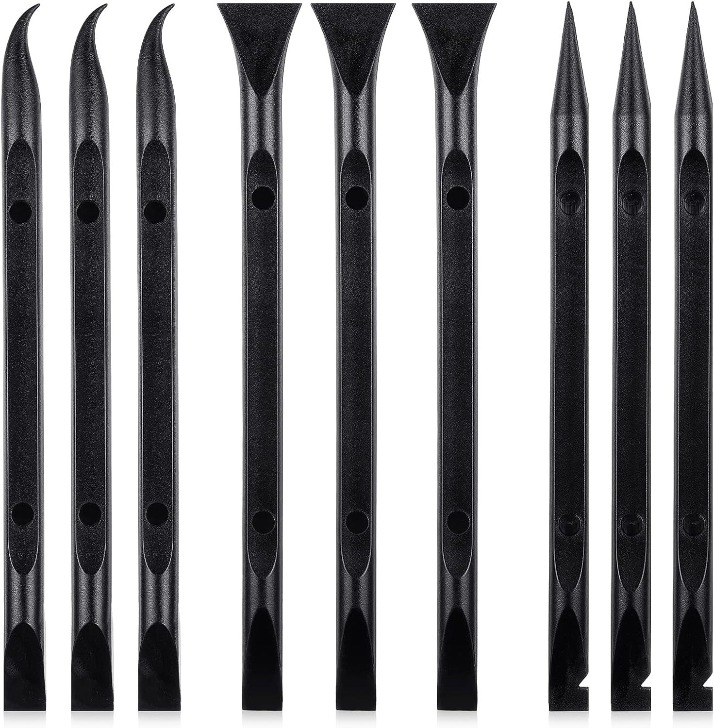 9 Pieces Plastic Scraper Tool Scratch Free Crevice Cleaning Sticker Remover Tool