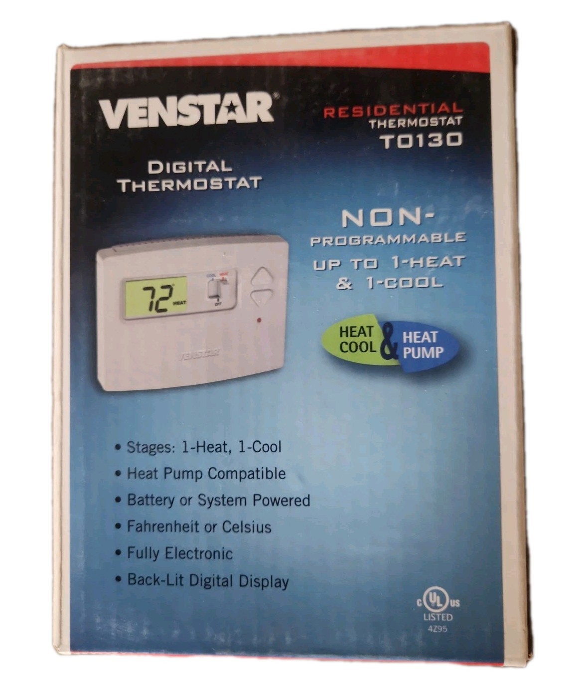 Venstar T0130 Non-Programmable Digital Thermostat - New in Box