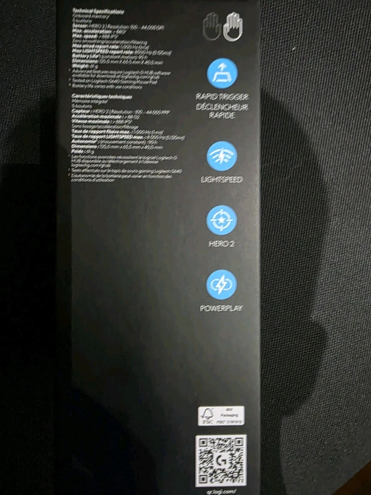 Logitech - PRO X2 SUPERSTRIKE LIGHTSPEED Lightweight Wireless Gaming Mouse