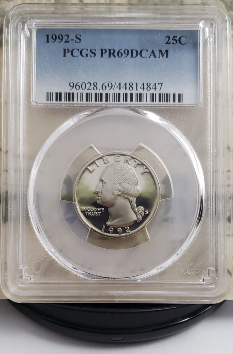 1992-S Washington Proof Quarter - PCGS PR69DCAM - Nice! 4847