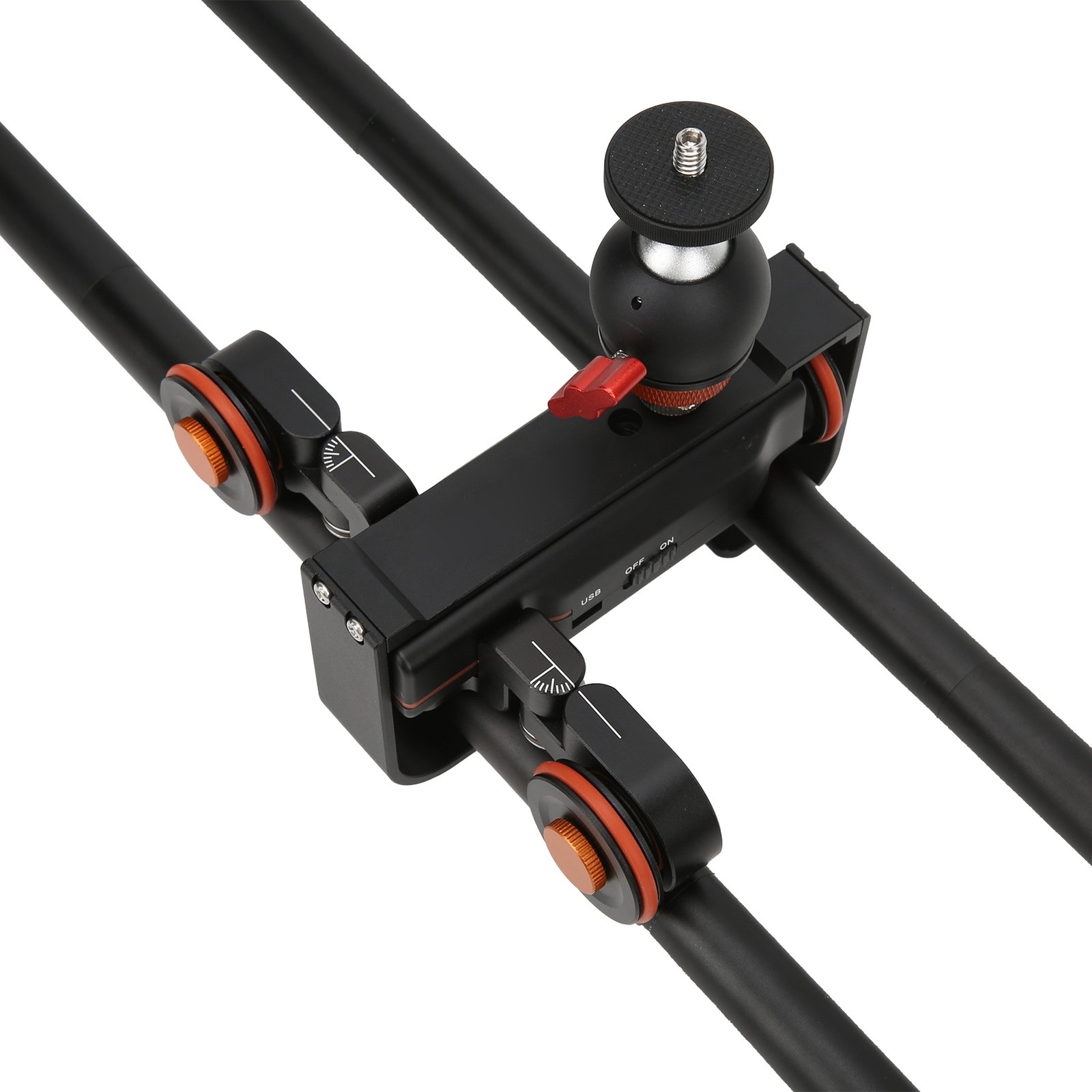 L4X‑60ET 60cm Camera Video Track Electric Slider With Ball Head L4X Remote