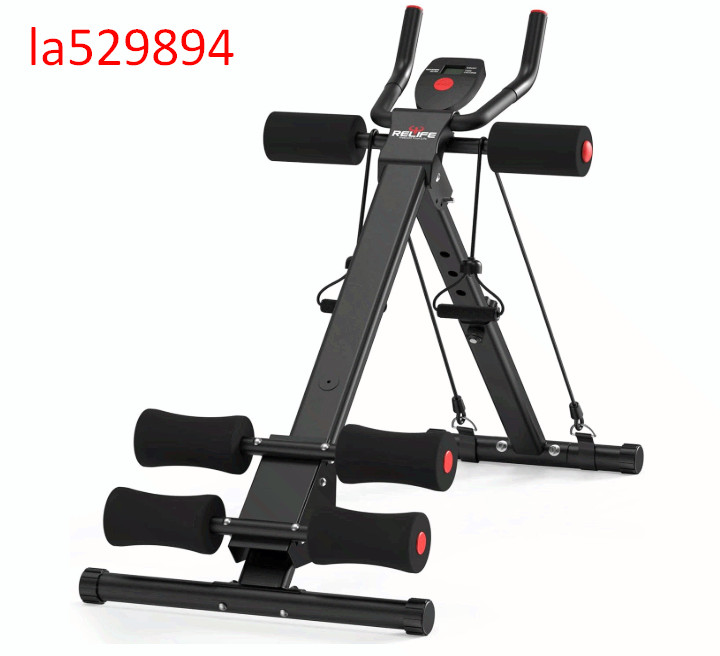 AB Workout Machine Adjustable Foldable Ab Cruncher Home Gym 440LBS Full BodyGear