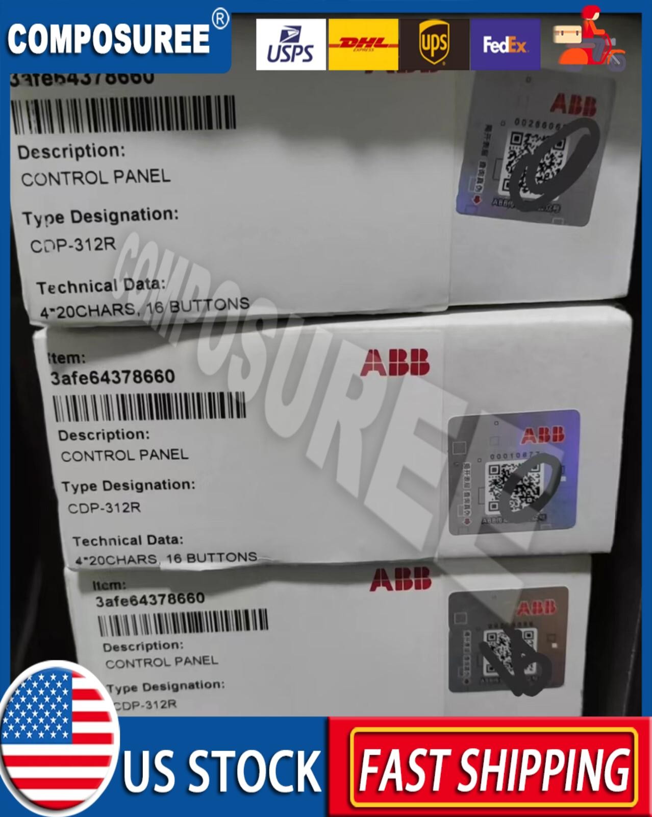 CDP312R CDP-312R For ABB ACS800 control panel brand new in box US Free TAX