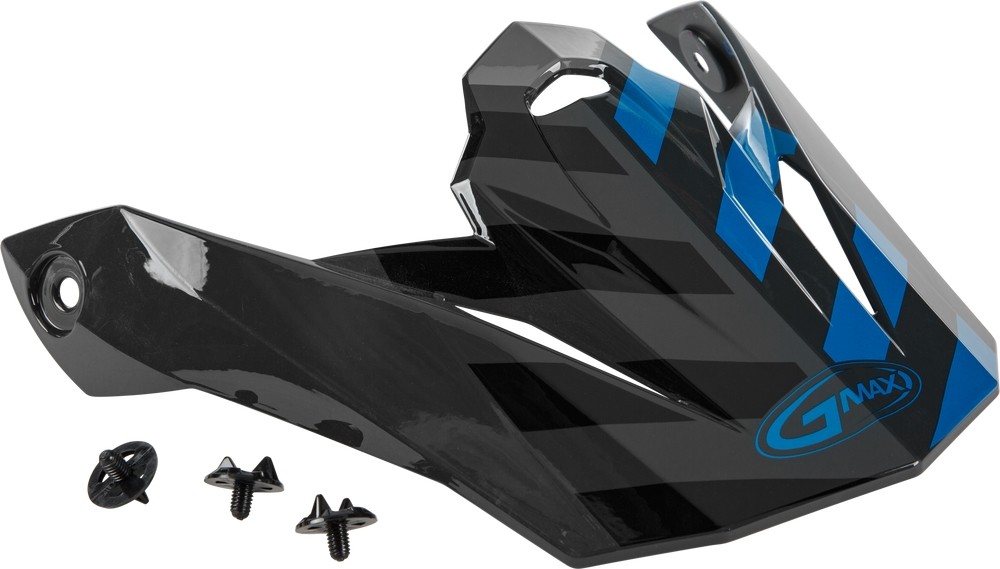 G-Max G086066 Visor with Screws for MX-86 Fame Helmets - Dark Gray/Blue/Black