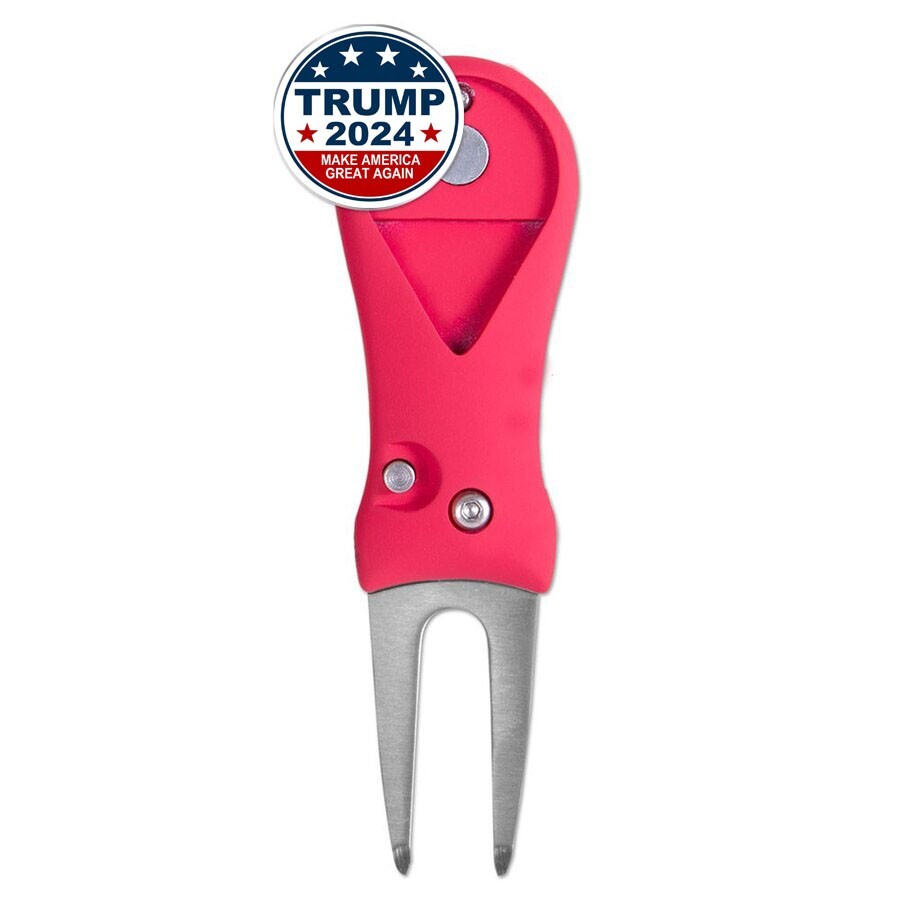 Trump 2024 MAGA Make America Great Again Golf Ball Marker Switchblade Divot Tool