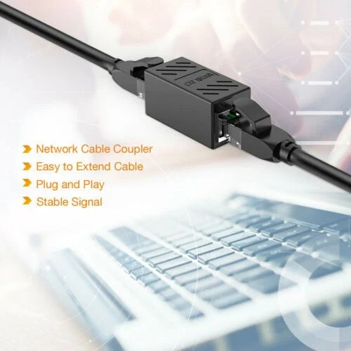 RJ45 Inline Coupler Cat7 Cat6 Cat5e Cat5 Ethernet LAN Network Cable Adapter Lot
