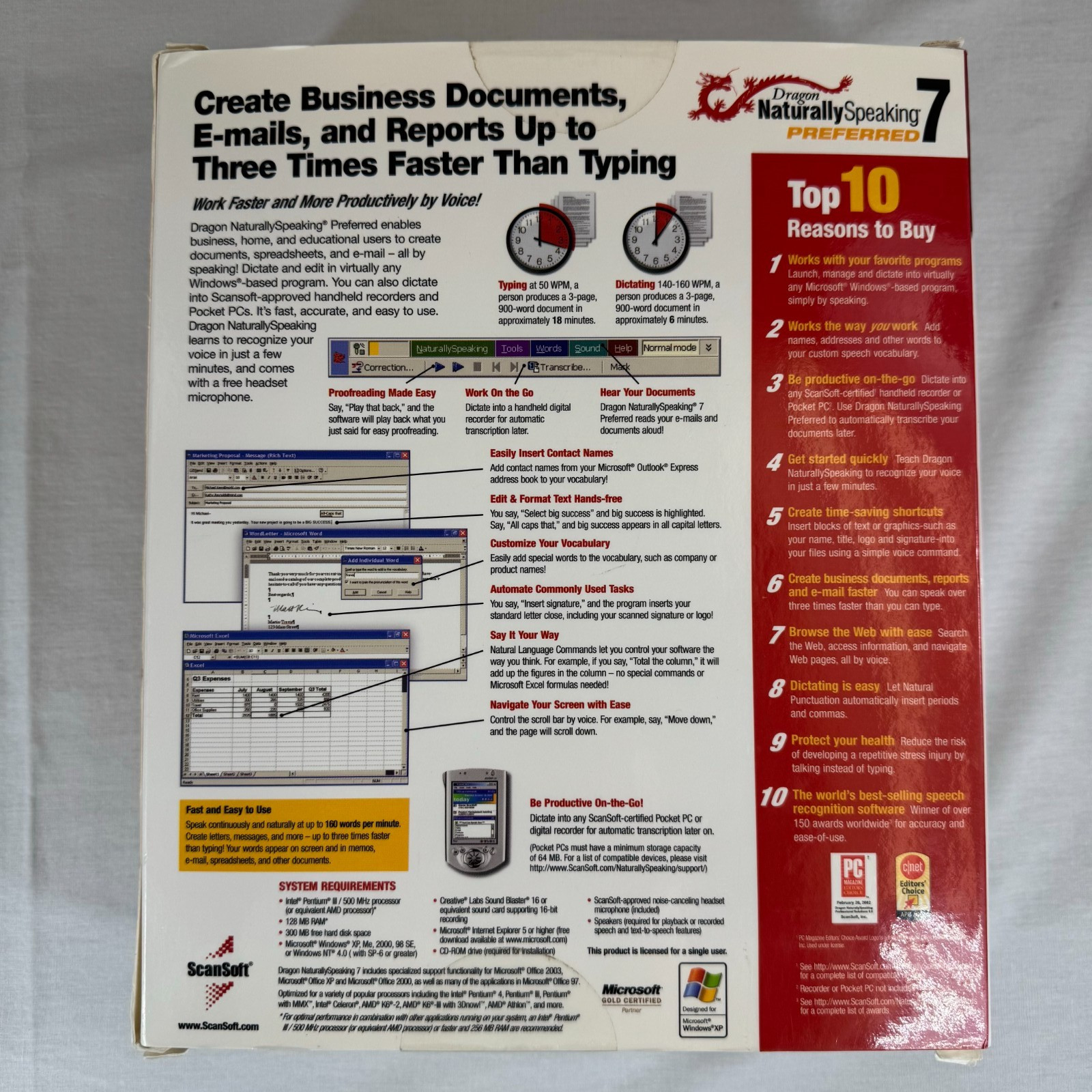 Dragon Naturally Speaking 7 Preferred - By Scansoft