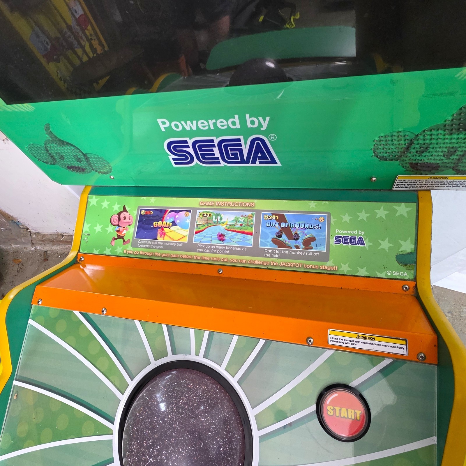 Super Monkey Ball Ticket Blitz Arcade Machine - VERY RARE