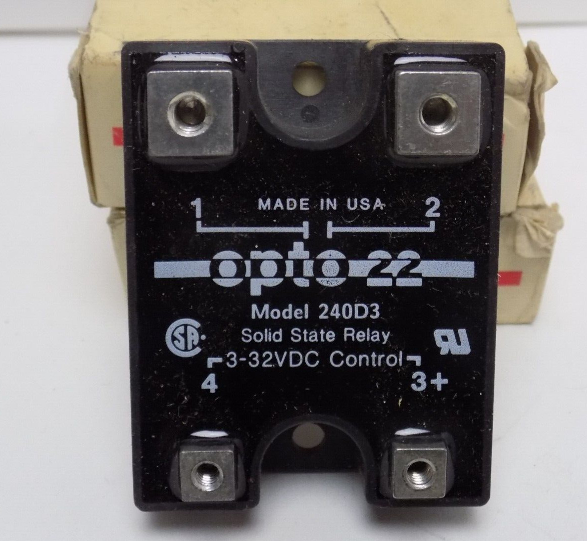 OPTO 22 - LOT OF THREE - MODEL 240D3 SOLID STATE RELAY - & ONE 240D10