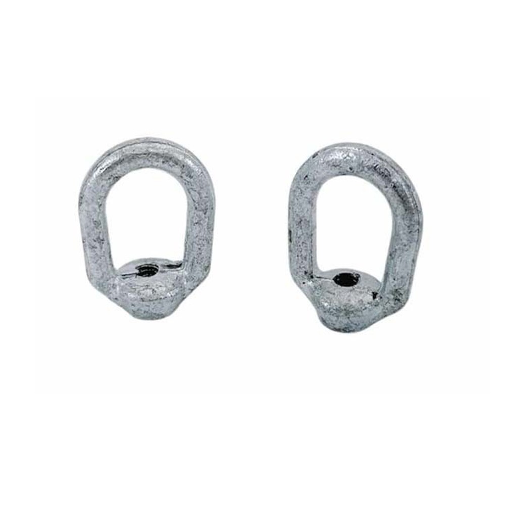2 Pc 1/4" Hot-Dipped Galvanized Eye Nut 1/4"-20 Tap, 520 lb WLL Lifting Rigging