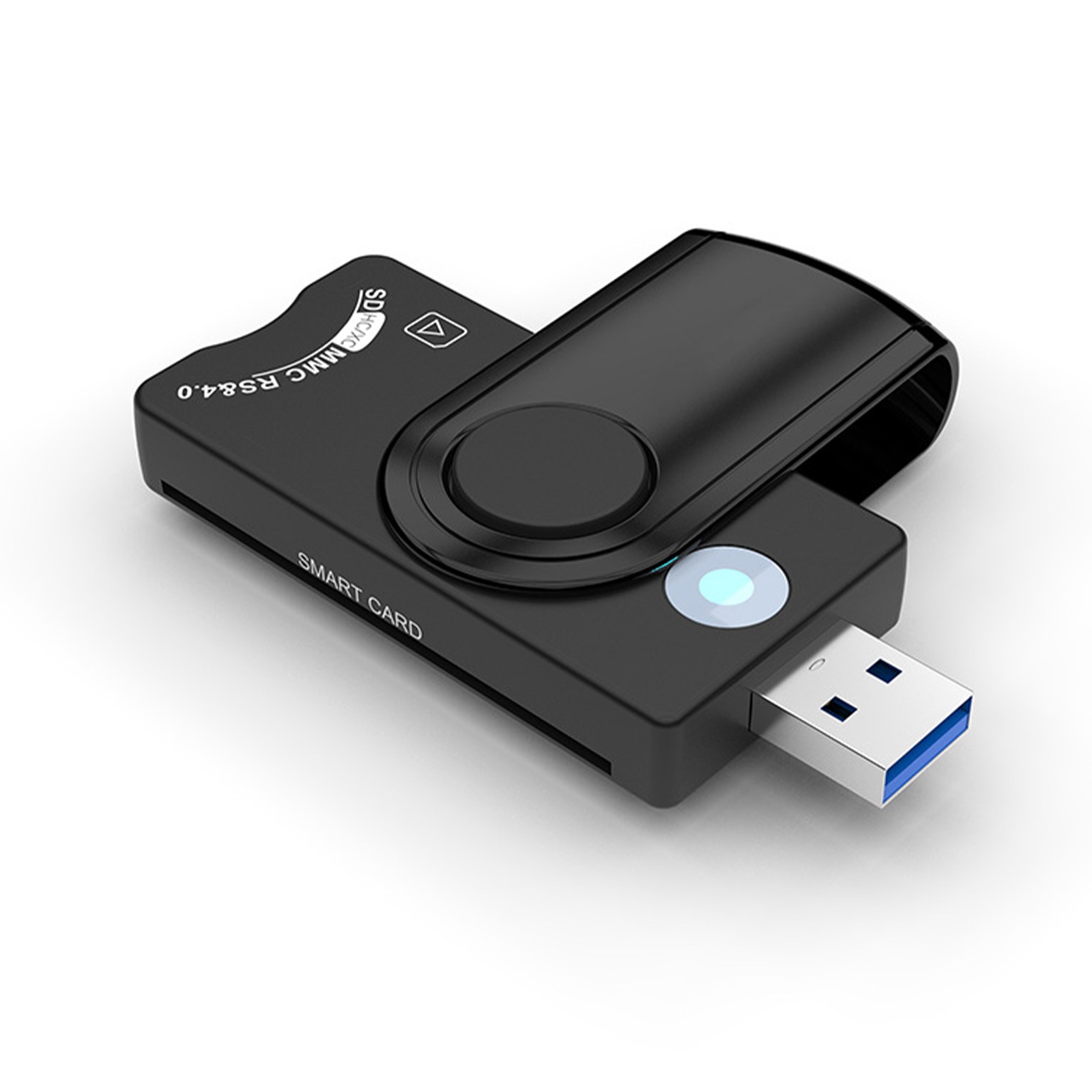 USB 3.0 2.0 Smart Card Reader Bank/SIM Memory Card Adapter Plug&Play